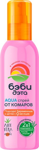 Спрей от насекомых ДЭТА Бэби АКВА от комаров 100 мл