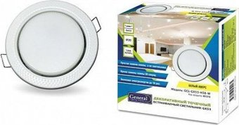 Точечный светильник General Lighting GCL-GX53-H38-W 661216 (аверс)