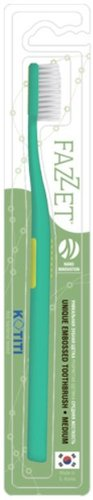 Зубная щетка Fazzet средней жесткости Medium (бирюзовый)