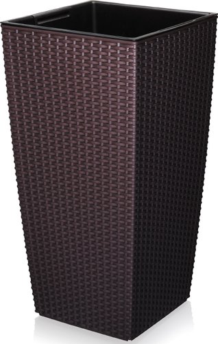 Кашпо Эльфпласт Camellia 594 245х245 мм (венге)