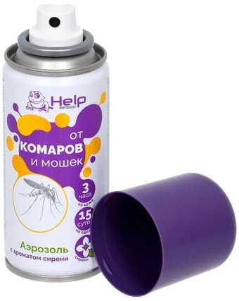 Спрей от насекомых Help От Комаров и мошек Сирень 80218 (75 мл)