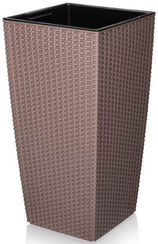 Кашпо Эльфпласт Camellia 594 245х245 мм (серо-коричневый)