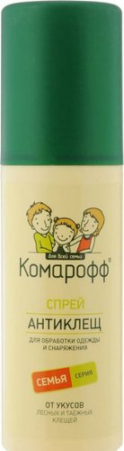 Аэрозоль против насекомых Комарофф Антиклещ 125 мл