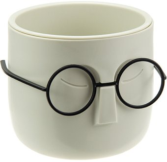 Кашпо Idea Стив М3079 (белый ротанг)