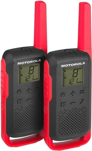 Портативная радиостанция Motorola T62 Walkie-talkie (черный/красный)