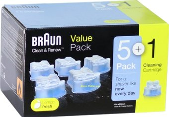 Картридж для очистки Braun CCR5+1 Clean Renew с чистящей жидкостью