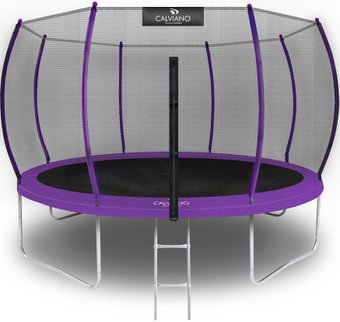 Батут Calviano Outside Master Purple 374 см - 12ft (внешняя сетка, с лестницей)