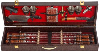 Набор для гриля Шелковый путь Кизляр-Профи (17пр)