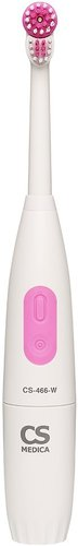 Электрическая зубная щетка CS Medica CS-466-W (белый/розовый)