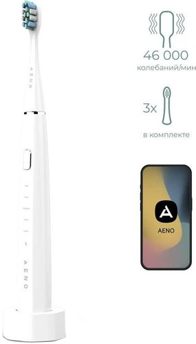 Электрическая зубная щетка AENO DB1S (3 насадки, белый)