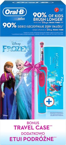 Электрическая зубная щетка Oral-B Stages Power Frozen (D12.513.K + футляр)