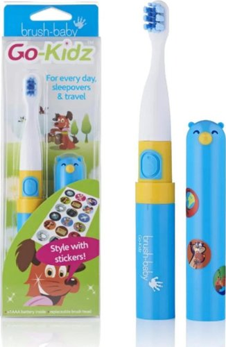 Электрическая зубная щетка Brush-Baby Go-Kidz Travel (синий)