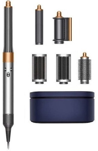 Фен-стайлер Dyson HS05 Airwrap Complete Long (с переходником на евровилку, никель/медный)