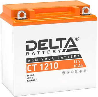 Мотоциклетный аккумулятор Delta CT 1210 (10 А·ч)