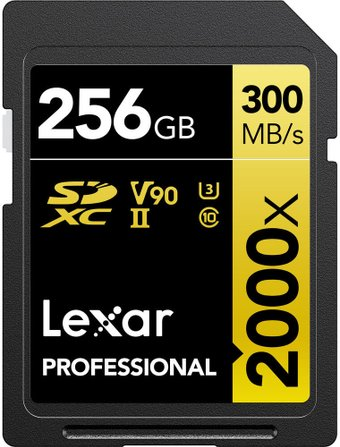 Карта памяти Lexar Professional 2000x SDXC LSD2000256G-BNNNG 256GB