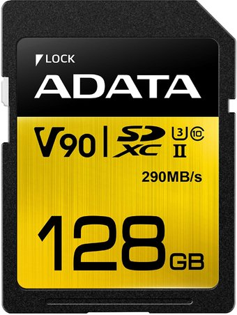 Карта памяти ADATA Premier ONE ASDX128GUII3CL10-C SDXC 128GB