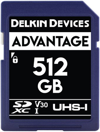 Карта памяти Delkin Devices SDXC Advantage UHS-I 512GB