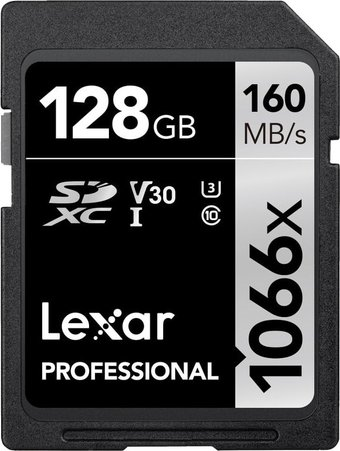 Карта памяти Lexar Professional 1066x SDXC LSD1066128G-BNNNG 128GB