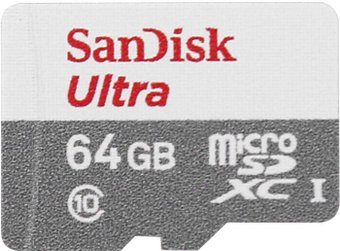 Карта памяти SanDisk Ultra microSDXC Class 10 UHS-I 64GB