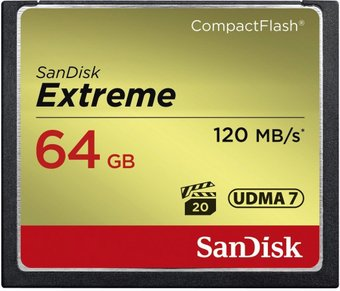 Карта памяти SanDisk Extreme CompactFlash 64GB [SDCFXSB-064G-G46]