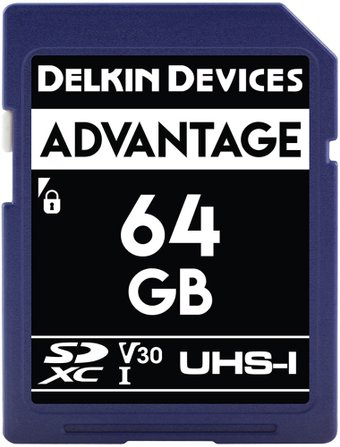 Карта памяти Delkin Devices SDXC Advantage UHS-I 64GB