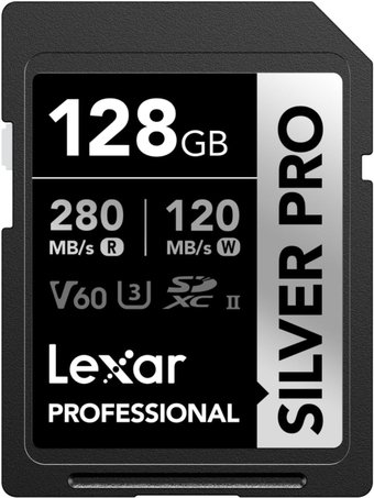 Карта памяти Lexar Professional SILVER PRO SDXC LSDSIPR128G-BNNNG 128GB