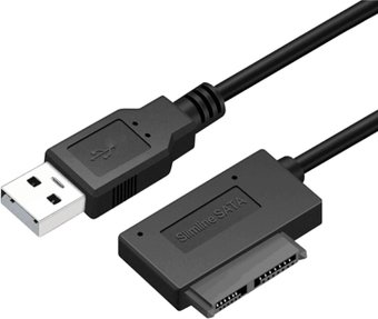 Адаптер USBTOP USB Type-A - SATA 6+7 pin