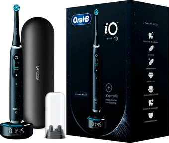 Электрическая зубная щетка Oral-B iO 10 Series 10 Cosmic Black (черный)