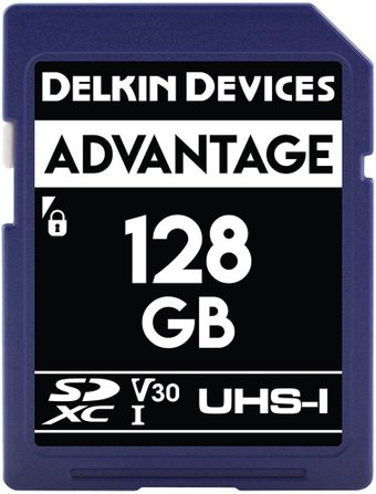 Карта памяти Delkin Devices SDXC Advantage UHS-I 128GB