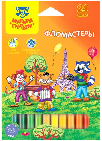 Фломастеры Мульти-пульти Енот во Франции WP_10712 (24 цвета)