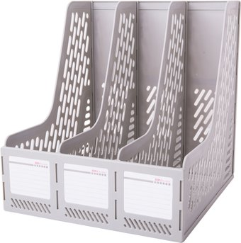 Лоток для бумаг Deli 9845 (серый)