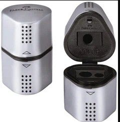 Точилка Faber Castell Grip 2001 Trio 183800 (серебристый)