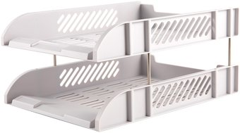 Лоток для бумаг Deli 9216 (серый)