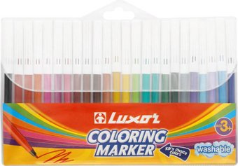 Фломастеры Luxor Coloring 6101/24 WT (24цв)