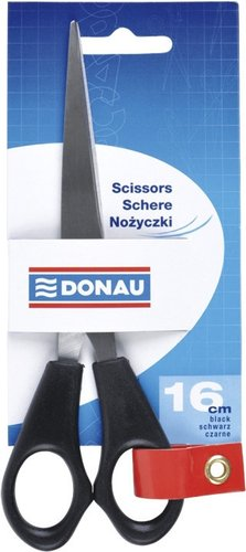 Ножницы канцелярские Donau 7922001PL-01 (черный)