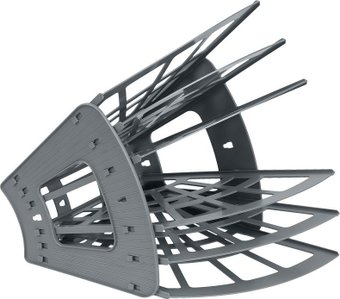 Лоток для бумаг Стамм Эконом ЛТ417 (серый)