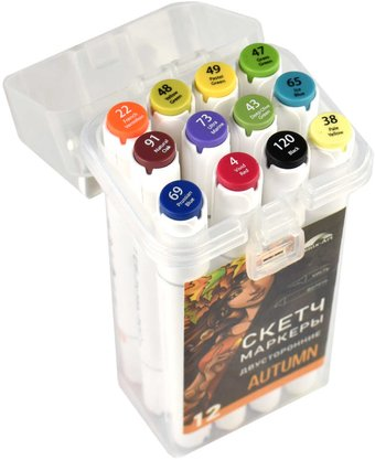 Набор маркеров Феникс+ Осень 65501 (12 цв)