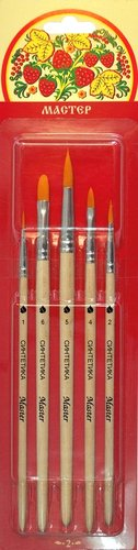 Набор кистей Художественные материалы Мастер-2 Хохлома C-6959 (5 шт)