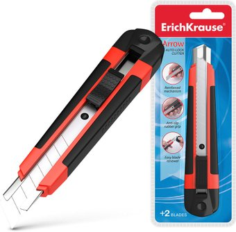 Нож канцелярский Erich Krause Arrow 18 мм 19152