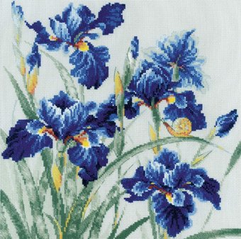 Набор для вышивания Риолис Синие ирисы 2102