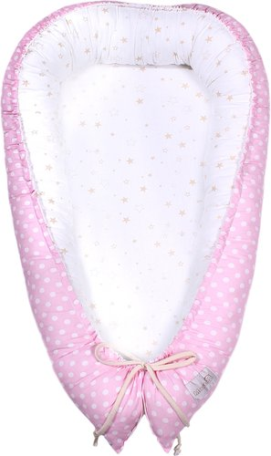 Матрас-кокон Martoo Nest (розовый/бежевый)