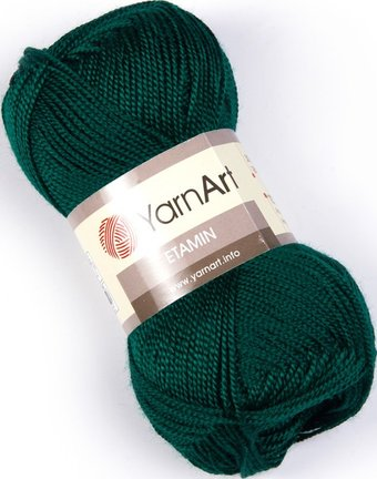 Пряжа для вязания Yarnart Этамин 30гр 180м 443 (10шт, зеленый изумруд)