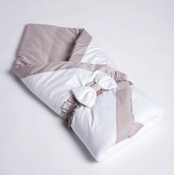 Комплект для выписки Perina Одеяло-конверт (серо-белый)