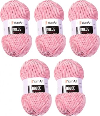 Набор пряжи для вязания Yarnart Dolce 769 (120 м, сухая роза, 5 мотков)