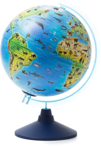 Школьный глобус Globen Зоогеографический с подсветкой Ве012500268