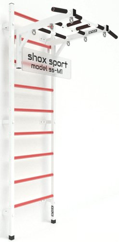 Шведская стенка (лестница) Shox M1 (белый/красный)
