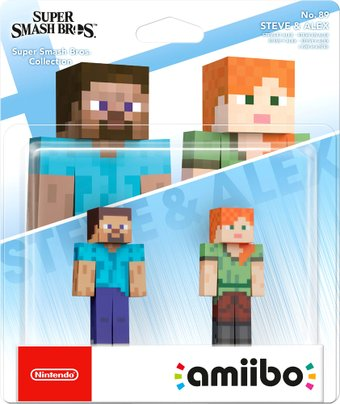 Набор фигурок Nintendo Amiibo Стив и Алекс