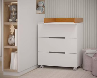 Детский комод Incanto Anniken Ecco 800/3 (белый/бук)