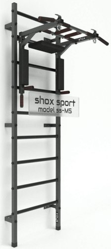 Шведская стенка (лестница) Shox M5 (темно-серый антик/черный)