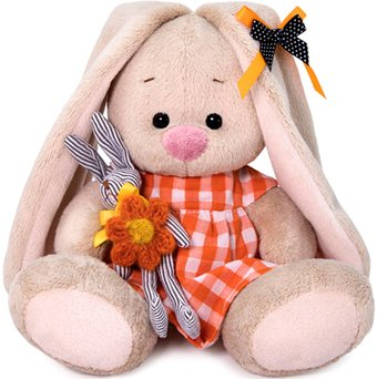 Классическая игрушка BUDI BASA Collection Зайка Ми в оранжевом платье с зайчиком SidX-376